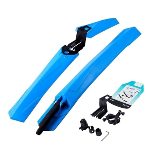 KFXYSM Fahrrad Schutzblech, Mud Guard Fahrrad-Schutzbleche, Schnellmontage, for Straßen- und Mountainbikes, Radreifen, vorne/hinten, Schutzbleche, Spritzschutz(Blue) von KFXYSM