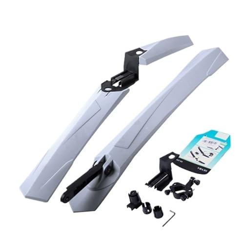 KFXYSM Fahrrad Schutzblech, Mud Guard Fahrrad-Schutzbleche, Schnellmontage, for Straßen- und Mountainbikes, Radreifen, vorne/hinten, Schutzbleche, Spritzschutz(Gray) von KFXYSM