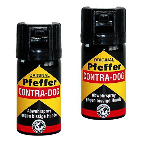 kh security Pfefferspray Contra-Dog Abwehrspray, 2-er Pack, 80 ml, 130102set2 von KH-Security