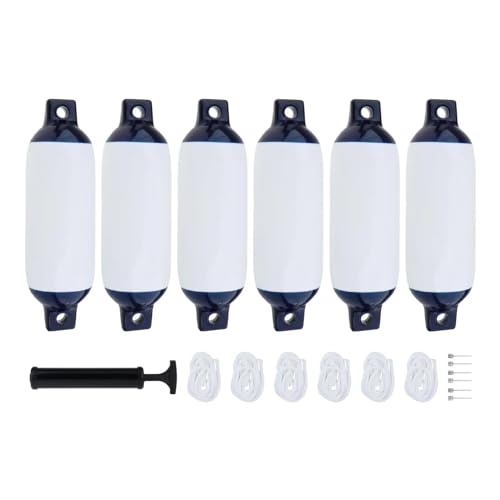 KHASCBNF Boot Stoßfänger Fender Marine Boot Fender for Mooring Dämpfung Docking für Boote(6pc) von KHASCBNF