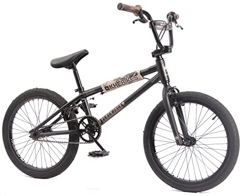 KHE BMX Fahrrad Black Jack schwarz Aluminium 20 Zoll mit Affix Rotor nur 10,2kg! von KHEbikes