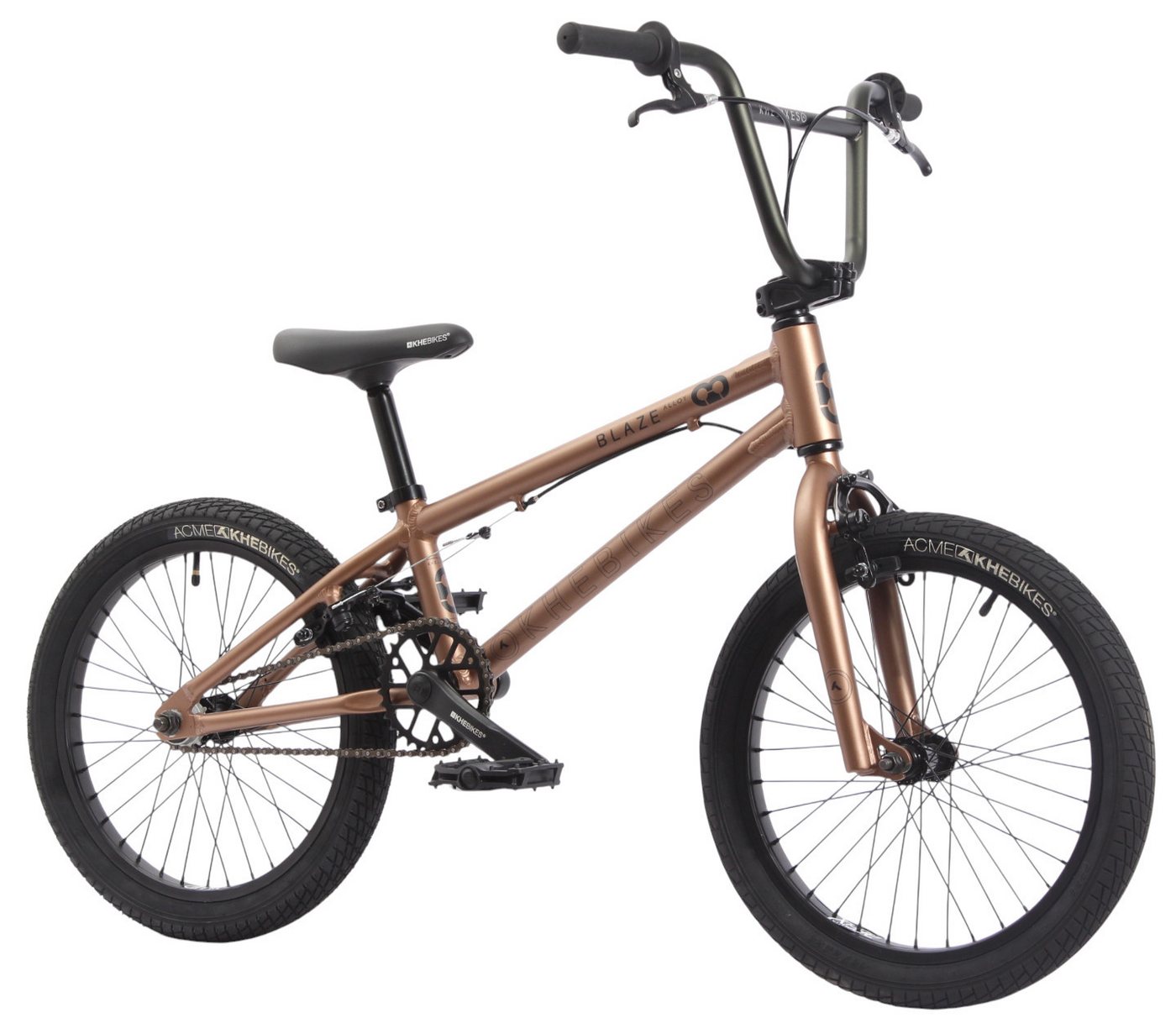 KHEbikes BMX-Rad KHE BLAZE 18 Zoll, 9,3 kg, Aluminiumrahmen, U-Bremsen, 360° Rotor von KHEbikes