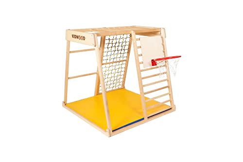 KIDWOOD™ Basketballkorb zum Anhängen am Klettergerüst, Bewegungsspielzeug für Kinder Zubehör für Klettergerüst Basketball Hoop von KIDWOOD