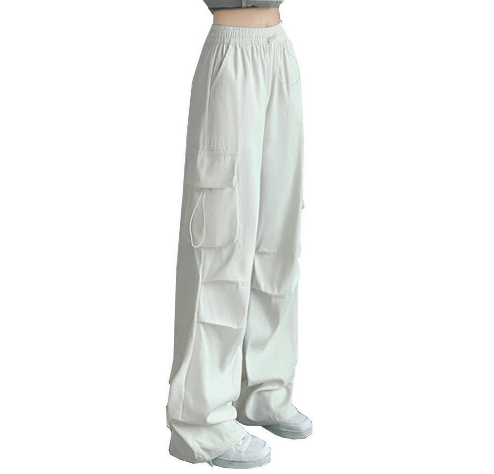 KIKI Loungepants Lässige, schlankmachende, einfarbige Sporthose mit hohem Bund von KIKI