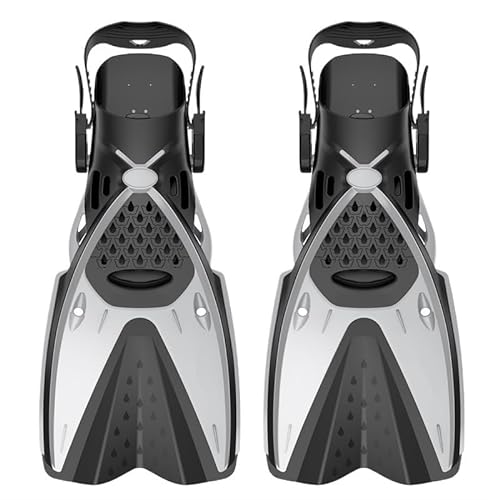 Tauch-Flip-Flops, verstellbare Herren- und Damen-Freistil-Tauch-Trainingsschuhe, Silikon-Flip-Flops ( Color : 3 , Size : ML-XL ) von KIKYKUBBLETASW