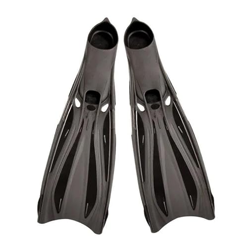 Tauch-Flip-Flops, verstellbare Herren- und Damen-Freistil-Tauch-Trainingsschuhe, Silikon-Flip-Flops ( Color : Black , Size : 42-43 ) von KIKYKUBBLETASW