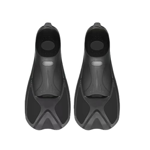 Tauch-Flip-Flops, verstellbare Herren- und Damen-Freistil-Tauch-Trainingsschuhe, Silikon-Flip-Flops ( Color : Black , Size : S 38-39 US 5-6 ) von KIKYKUBBLETASW