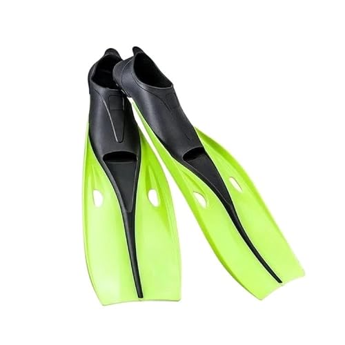 Tauch-Flip-Flops, verstellbare Herren- und Damen-Freistil-Tauch-Trainingsschuhe, Silikon-Flip-Flops ( Color : Green , Size : L ) von KIKYKUBBLETASW