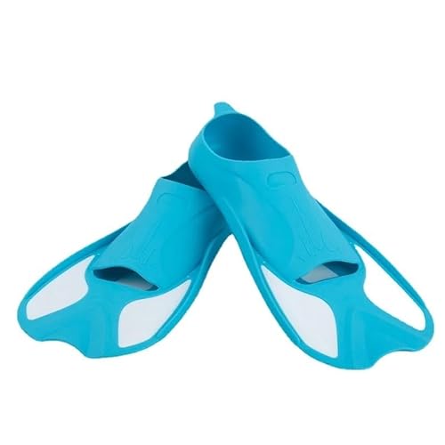 Tauch-Flip-Flops, verstellbare Herren- und Damen-Freistil-Tauch-Trainingsschuhe, Silikon-Flip-Flops ( Color : Sky Blue , Size : XXS 34-35 1-2 ) von KIKYKUBBLETASW