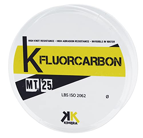 KIMERA Mt 25, K-fluorocarbon Angelschnur, Cristal, 0.30 von KIMERA