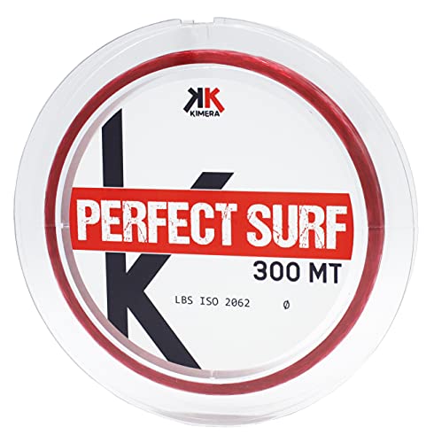 KIMERA Mt 300, K-Perfect Surf Angelschnur, rot, 0.35 von KIMERA