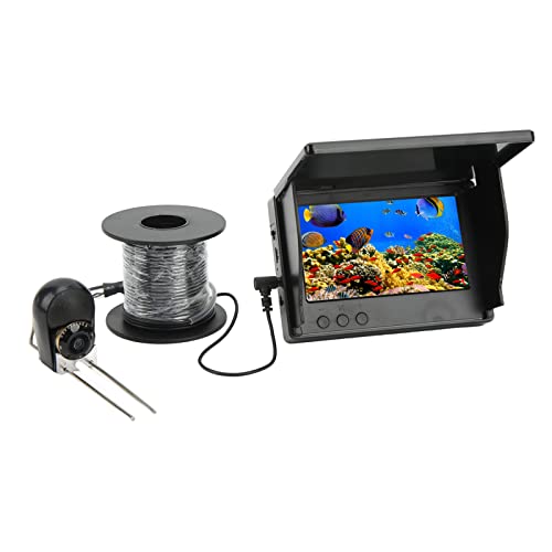 5-Zoll-HD-Unterwasser-Angelkamera mit 8000-mAh-Akku Plug-and-Play für Effektives Angeln (30 m/98,4 Fuß) von KIMISS
