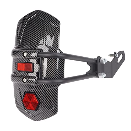 Hinterradabdeckung,Motorrad Kotflel, Schmutzf鄚ger Motorrad-Hinterrad-Kotflel aus Kohlefaser, Spritzschutz, Universelle Motorrad-Umrtung von KIMISS