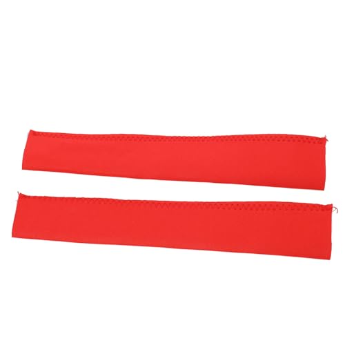 KIMISS 2 Stück rutschfeste und Verlustfreie Neopren-Kajak-Paddelgriffe, Griffabdeckung, Langlebige Griffabdeckung für Kajak-Ruder (Rot) von KIMISS