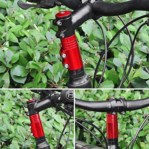 KIMISS Fahrradvorbauverlängerung aus Aluminiumlegierung – Steigern Sie Ihr Fahrerlebnis mit Einer 35-mm-Höhenverstellung (Rot) von KIMISS