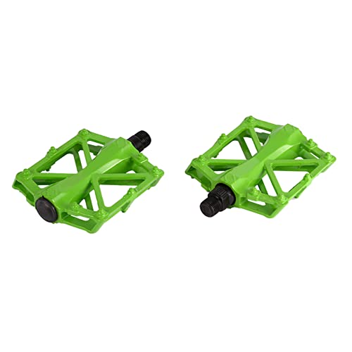 KIMISS MTB-Pedale, Grünes Pedal, Velo-Aluminiumlegierung, 1 Paar rutschfeste, Langlebige Aluminium-Fahrradpedale für MTB-Rennräder (grün) (Grün) von KIMISS