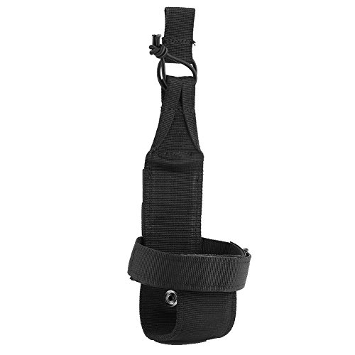 KIMISS Outdoor-Wasserflasche, Haltergürtel, Verstellbare Rucksack-Flaschenhalter, Molle-Wasserbeutel (schwarz) (Schwarz) von KIMISS