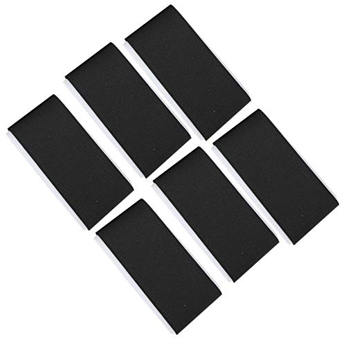 KIMISS Skigurte Skigurte Nylon + Schwamm Schwarz 6-teilige Verstellbare Skigurte Befestigungsband Klettband Skibefestigungsbandagen für Einfaches Tragen von KIMISS