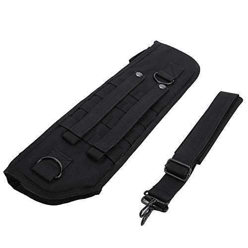 KIMISS Schrotflintentasche, Schrotflintenholster, Schwarzes Nylon, Taktisches Schrotflintengewehr, Scheidentasche, Molle-Schultertasche, Gepolstertes Holster von KIMISS