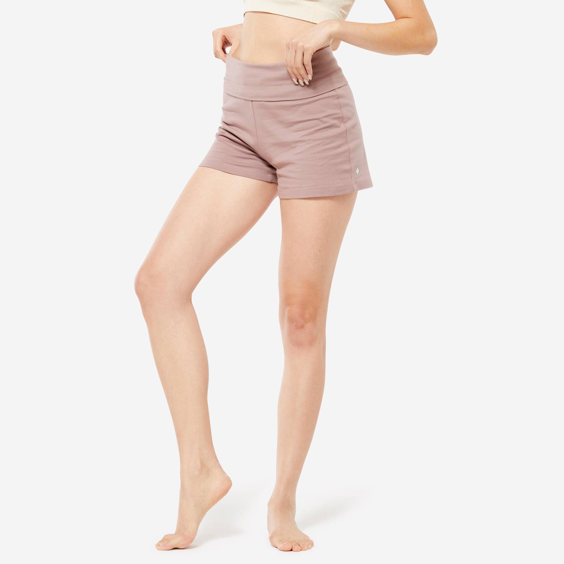 Shorts Yoga Damen Baumwolle - braun von KIMJALY
