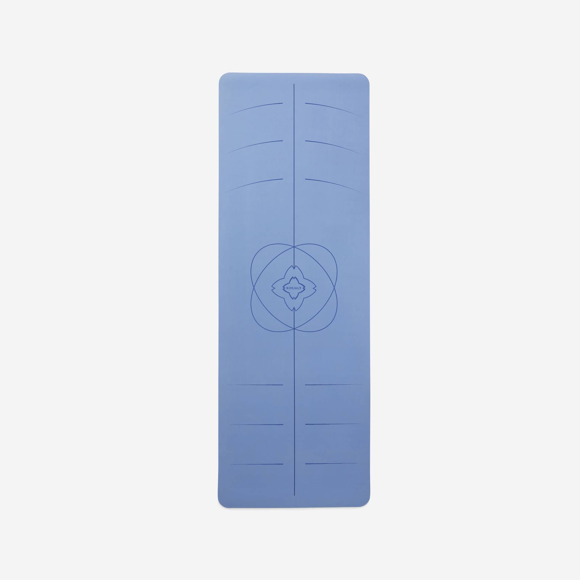 Yogamatte extrem rutschfest 185 cm × 65 cm × 4 mm - hellblau von KIMJALY