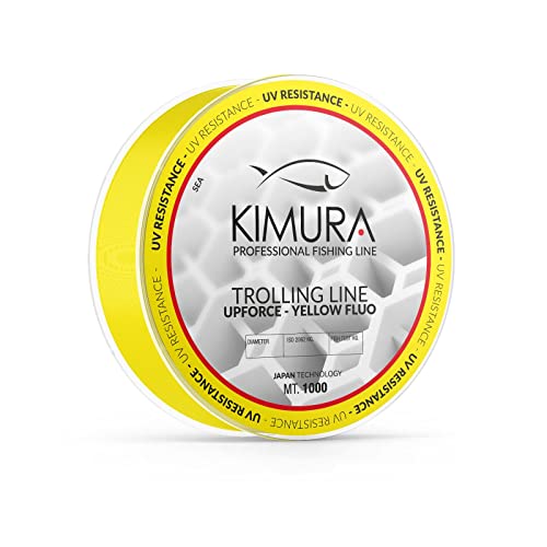 KIMURA TROLLING Angeln, Unisex, für Erwachsene, Neongelb, 80 Pfund von KIMURA