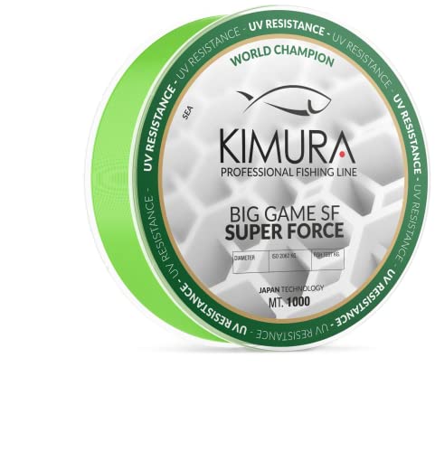 KIMURA Unisex – Erwachsene Big Game Angelschnur, grün, 0.50 von KIMURA