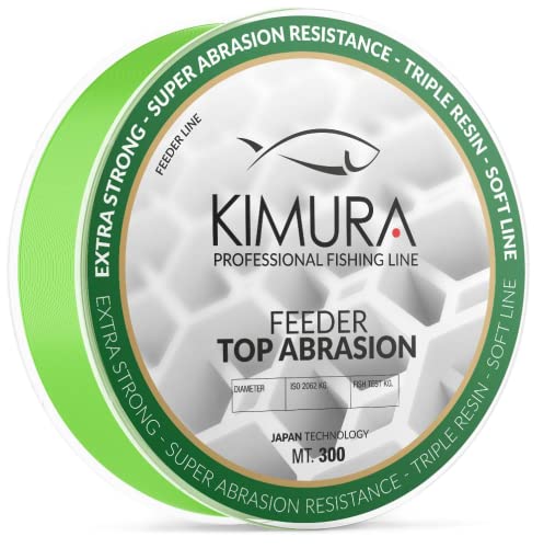 KIMURA Unisex – Erwachsene Feeder Top Abrieb Angelschnur, grün, 0.250 von KIMURA