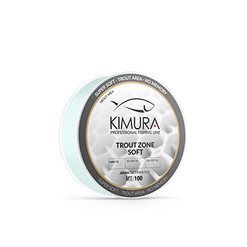 KIMURA Unisex – Erwachsene Trout Zone Angelschnur, Cristal, 0.100 von KIMURA