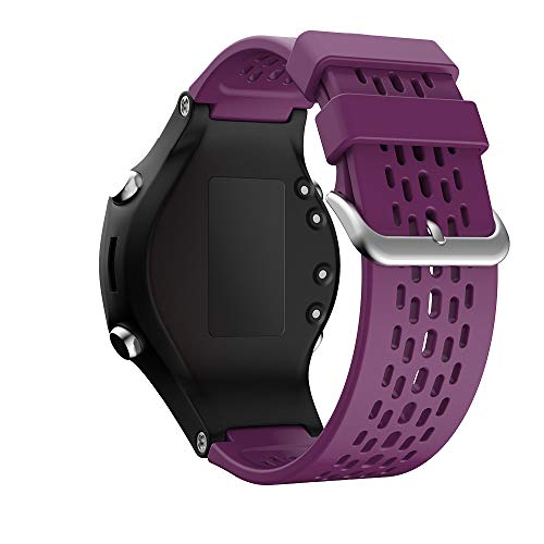 KINOEHOO Ersatzarmband kompatibel mit Garmin Approach S4/S2/Vivoactive Edelstahl Armband Weiche Silikon Uhrenarmbänder.(Lila) von KINOEHOO