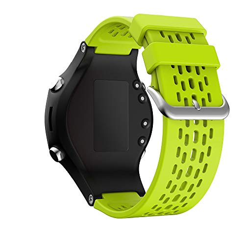 KINOEHOO Ersatzarmband kompatibel mit Garmin Approach S4/S2/Vivoactive Edelstahl Armband Weiche Silikon Uhrenarmbänder.(Limone) von KINOEHOO