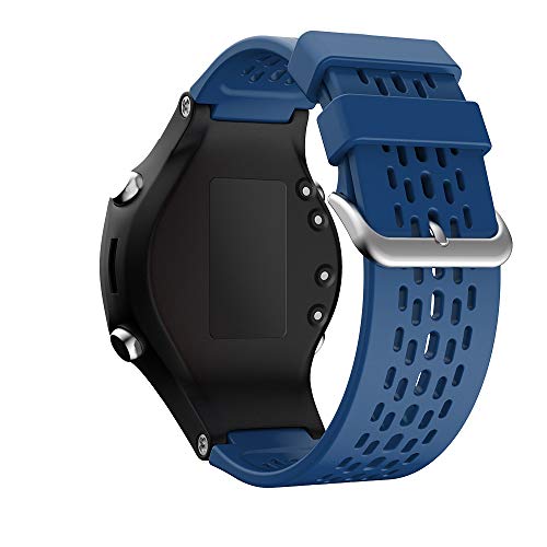 KINOEHOO Ersatzarmband kompatibel mit Garmin Approach S4/S2/Vivoactive Edelstahl Armband Weiche Silikon Uhrenarmbänder.(Marineblau) von KINOEHOO
