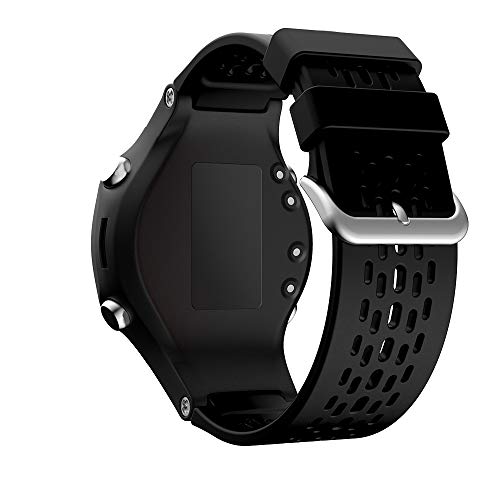 KINOEHOO Ersatzarmband kompatibel mit Garmin Approach S4/S2/Vivoactive Edelstahl Armband Weiche Silikon Uhrenarmbänder.(Schwarz) von KINOEHOO