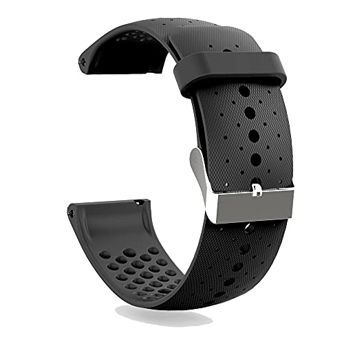 KINOEHOO Ersatzarmband kompatibel mit Polar Vantage M Armband Weiche Silikon Uhrenarmbänder.(schwarz) von KINOEHOO