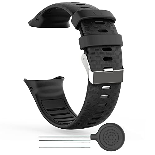 KINOEHOO Ersatzarmband kompatibel mit Polar Vantage V Armband Weiche Silikon Uhrenarmbänder.(schwarz) von KINOEHOO