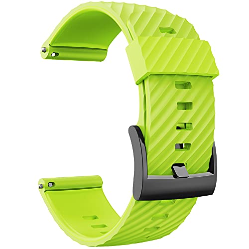 KINOEHOO Ersatzarmband kompatibel mit Suunto 7/9/9 baro/D5/spartan sport Armband Weiche Silikon Uhrenarmbänder.(Grün) von KINOEHOO