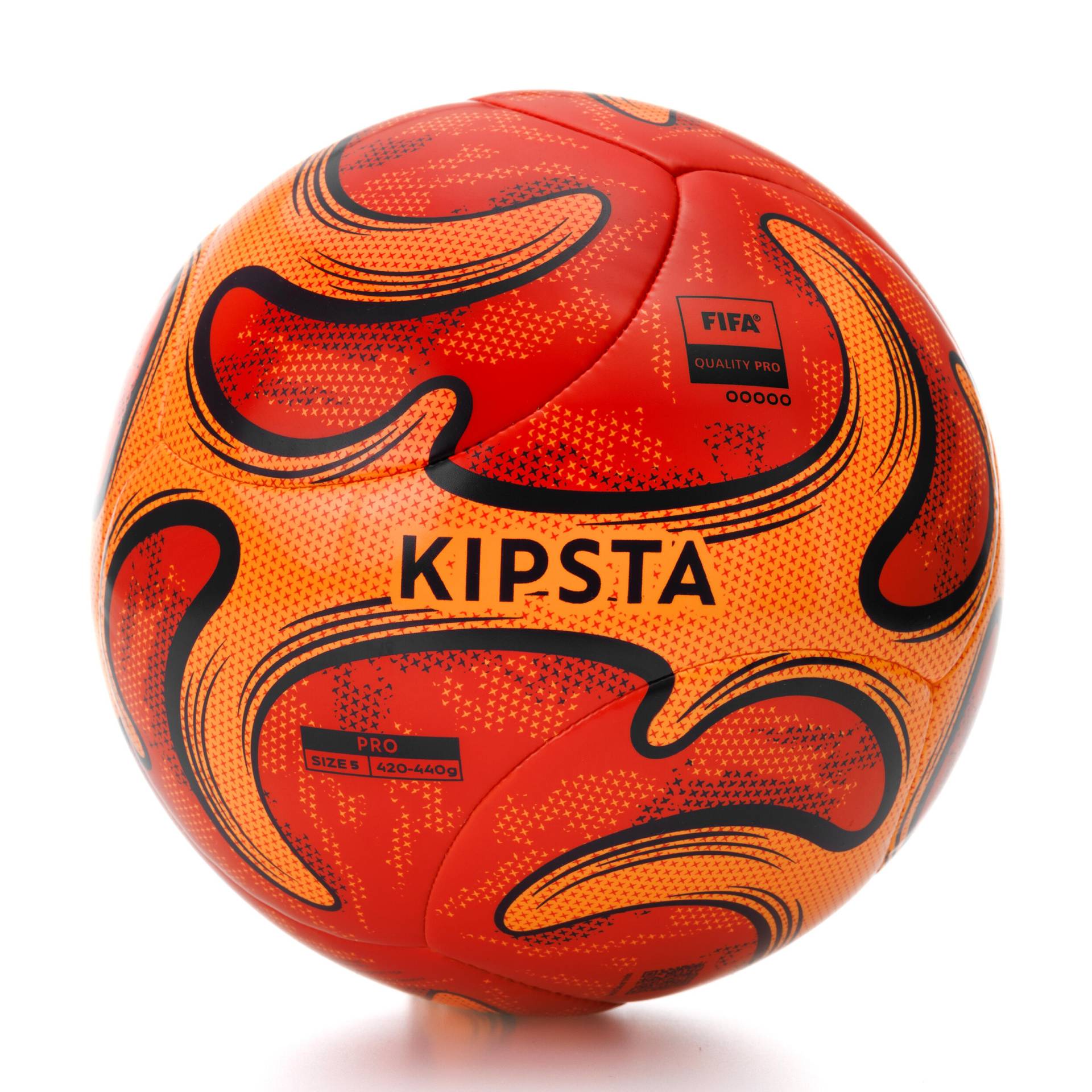 Beachsoccer BS Pro Hybridball Grösse 5 - rot/orange von KIPSTA