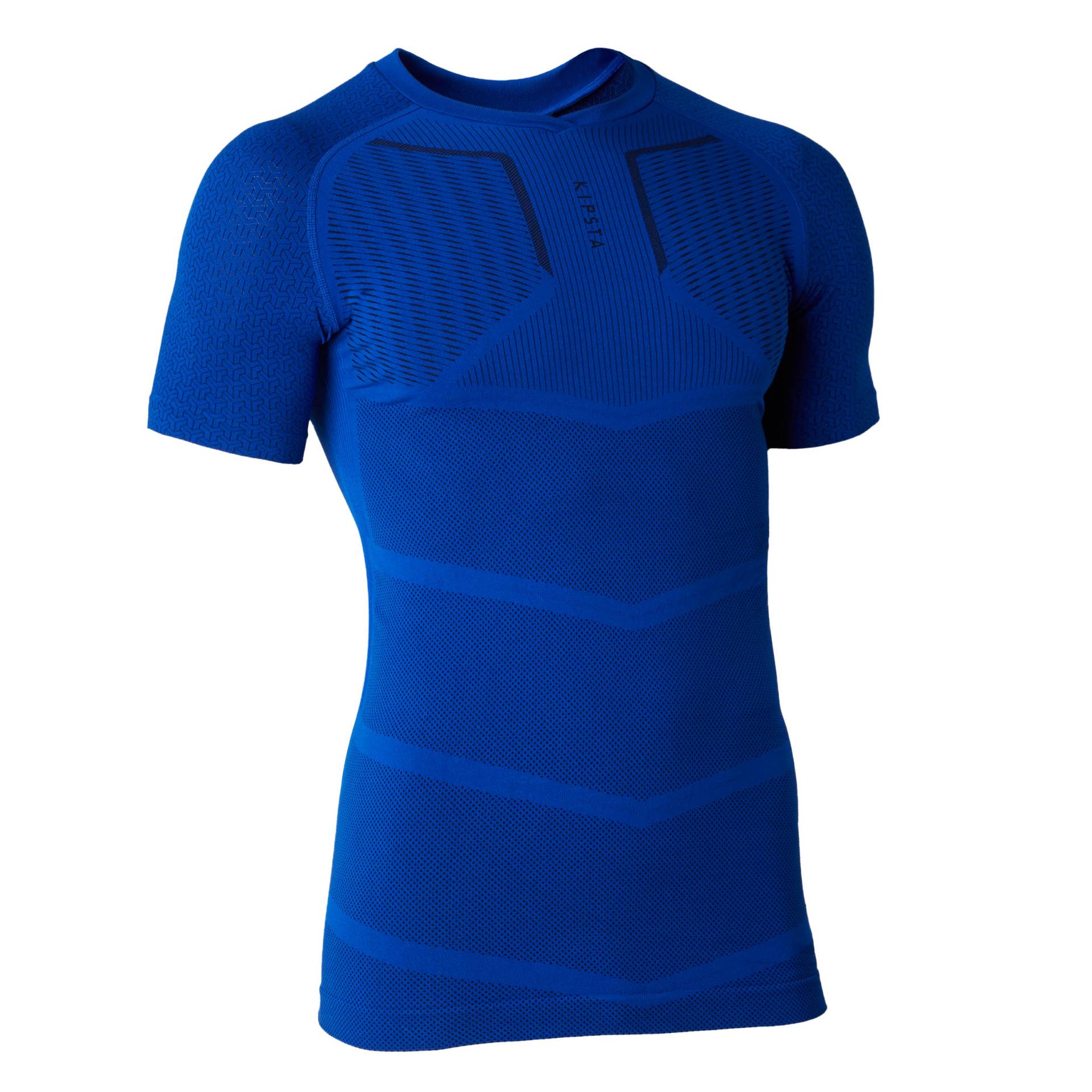 Damen/Herren Fussball Funktionsshirt kurzarm - Keepdry marineblau von KIPSTA