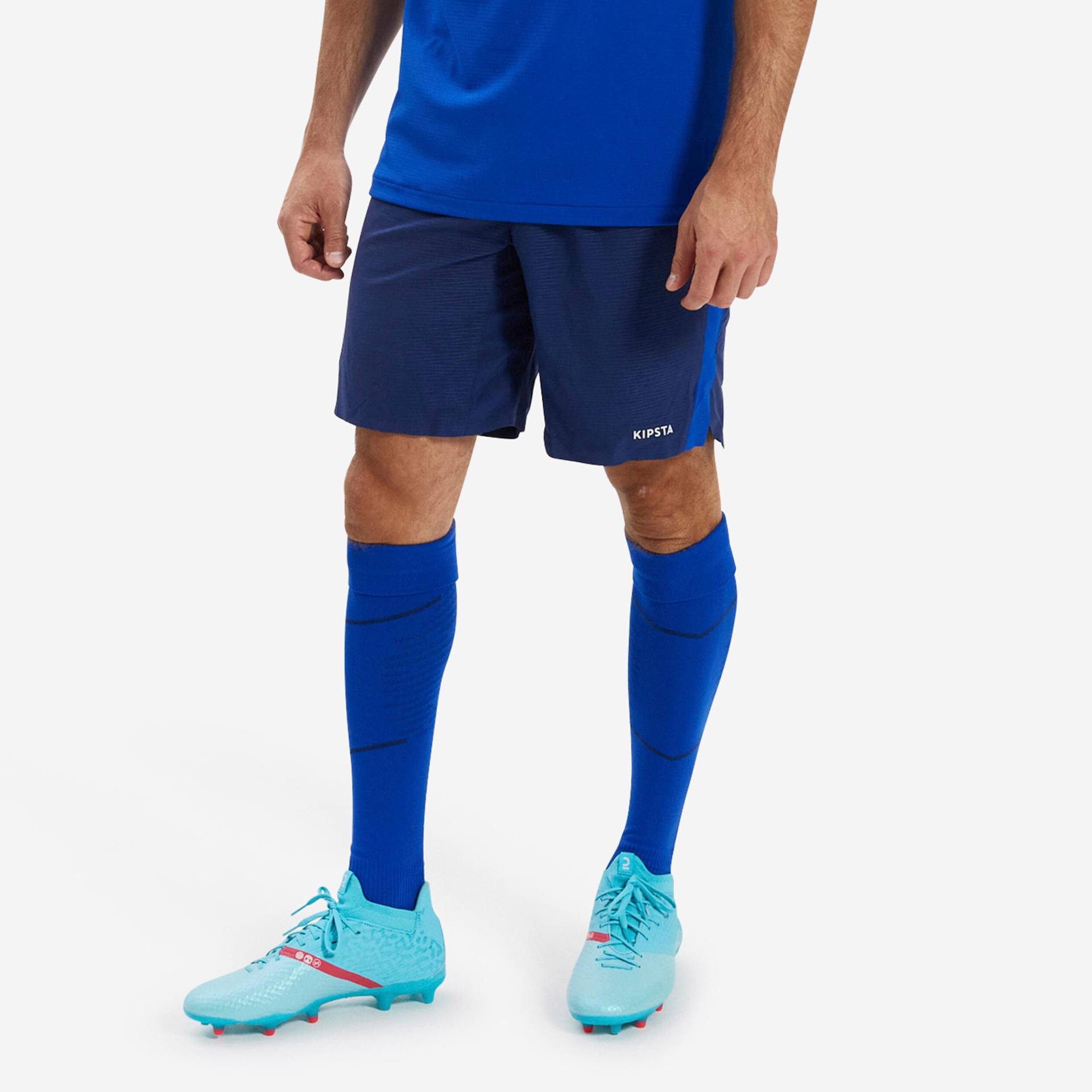 Damen/Herren Fussball Shorts - CLR marineblau/blau von KIPSTA