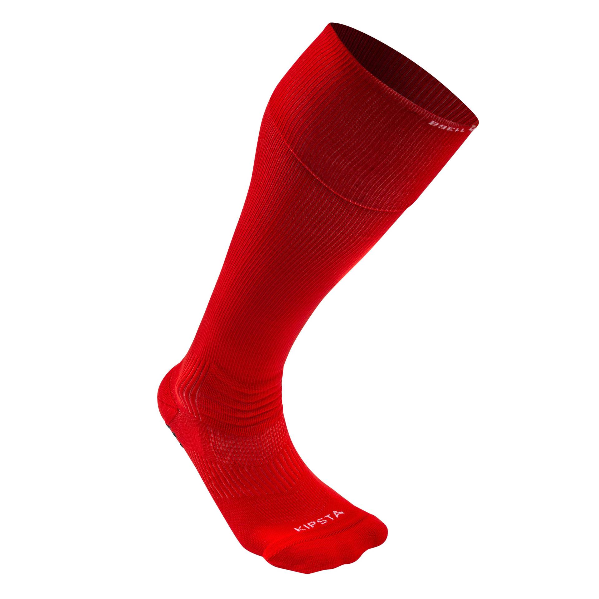 Damen/Herren Fussball Stutzen hoch mit rutschfesten Socken - Viralto II rot von KIPSTA