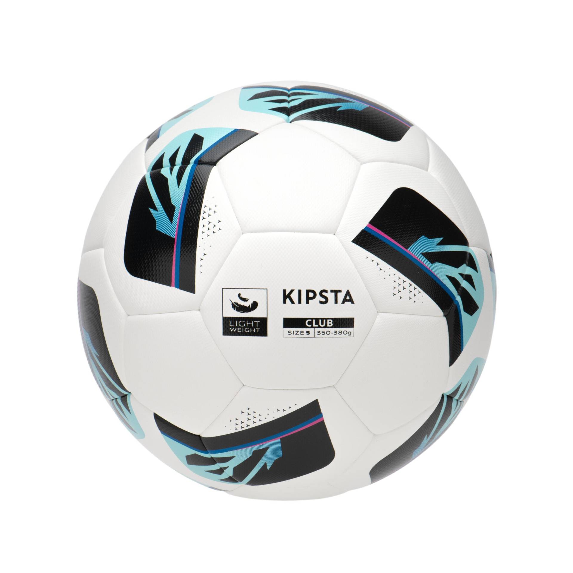 Fussball Trainingsball Grösse 5 Hybrid - Club Ball Light weiss von KIPSTA