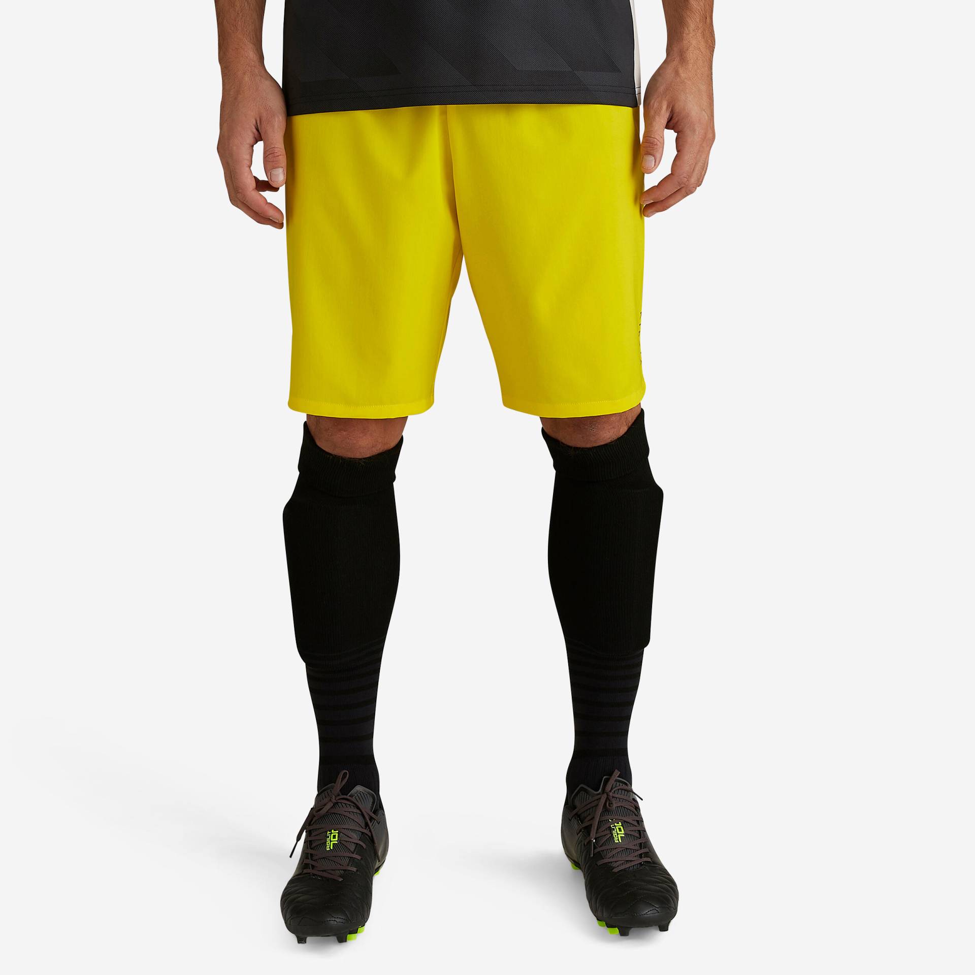 Damen/Herren Fussball Shorts Viralto gelb von KIPSTA