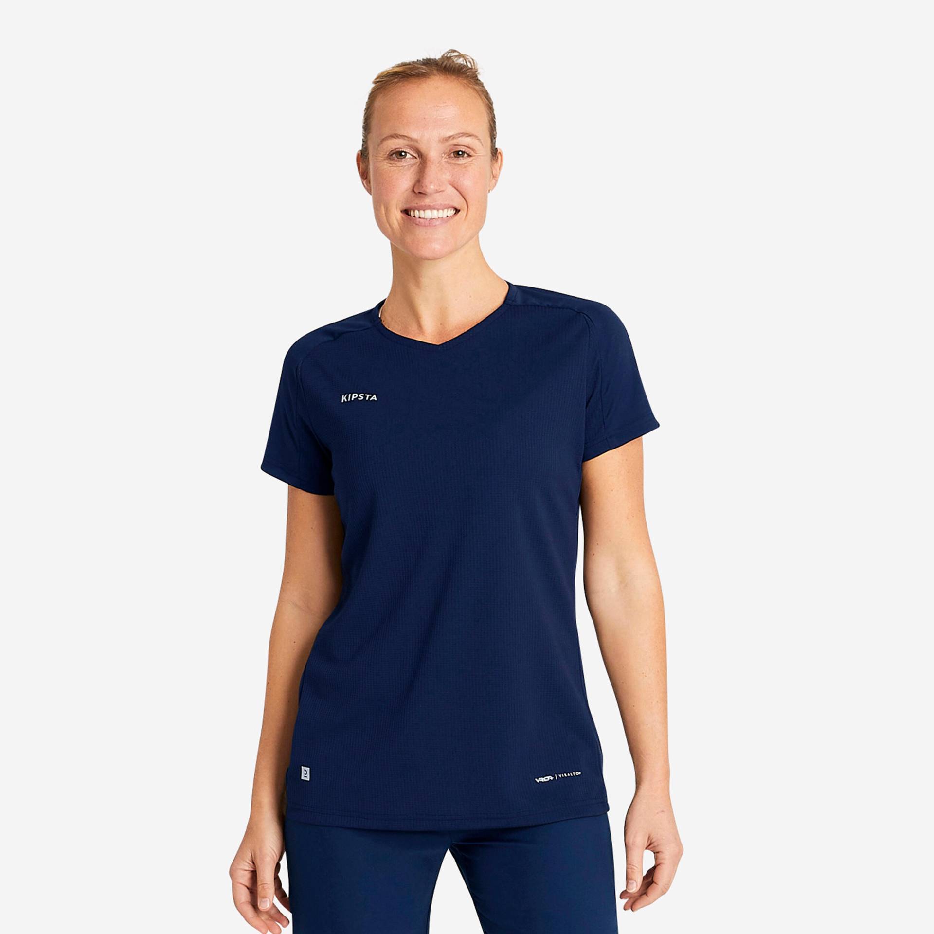 Damen Fussball Trikot - Viralto uni marineblau von KIPSTA