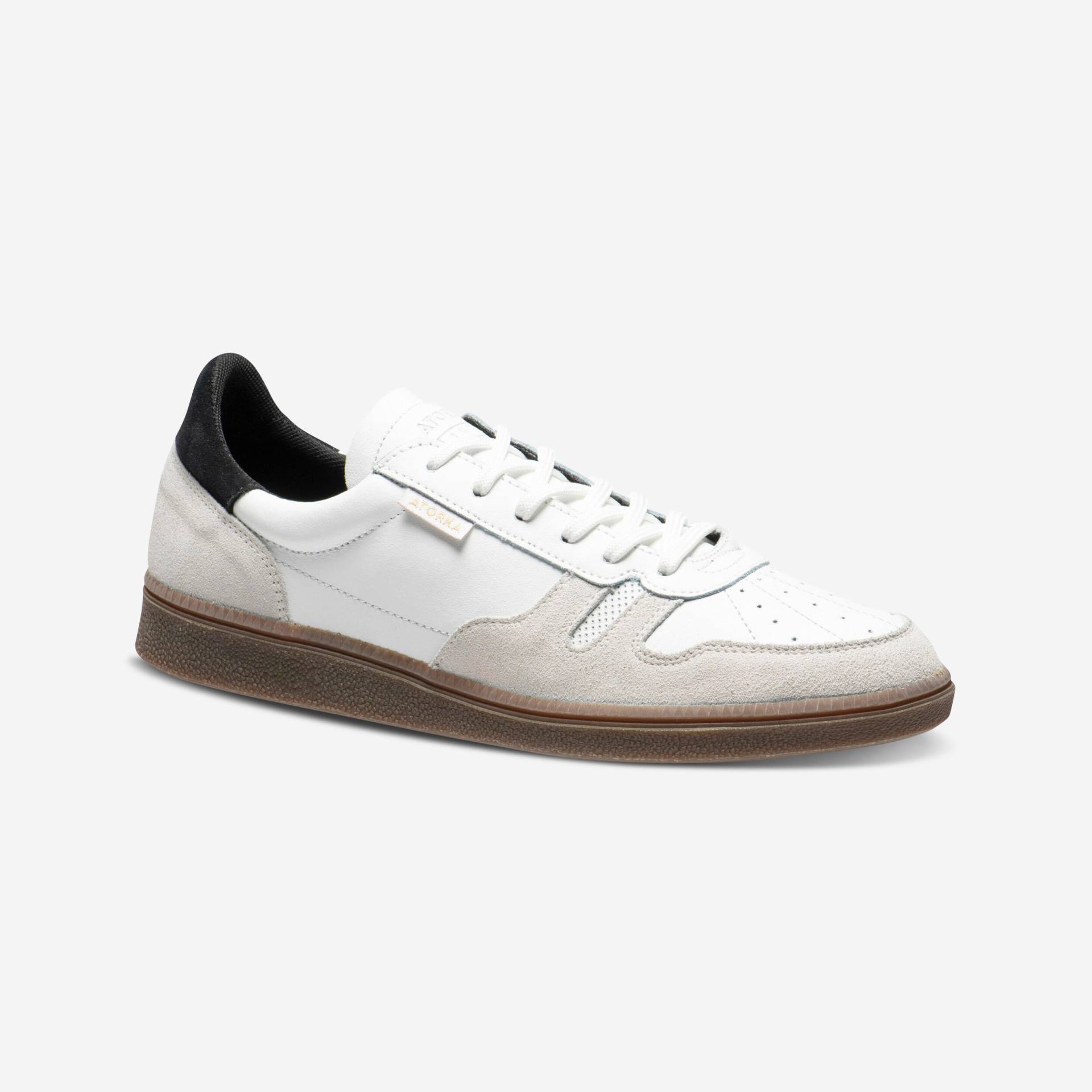 Gebraucht - Damen/Herren Handball Hallenschuhe Sneaker - GK500 weiss/schwarz  - SEHR GUT von KIPSTA