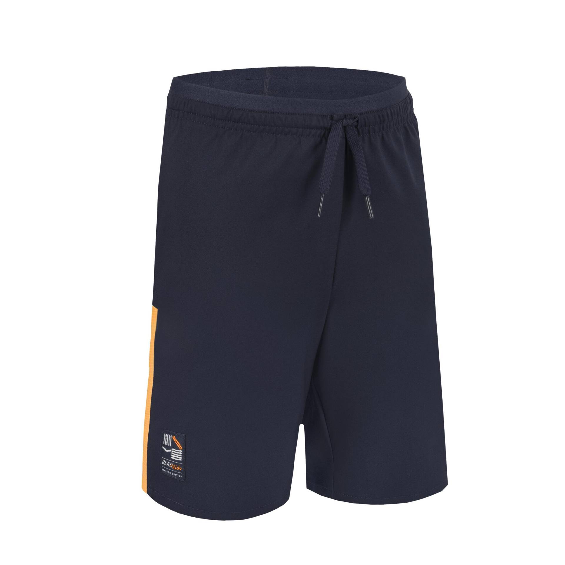 Kinder Fussball Shorts - marineblau/orange von KIPSTA