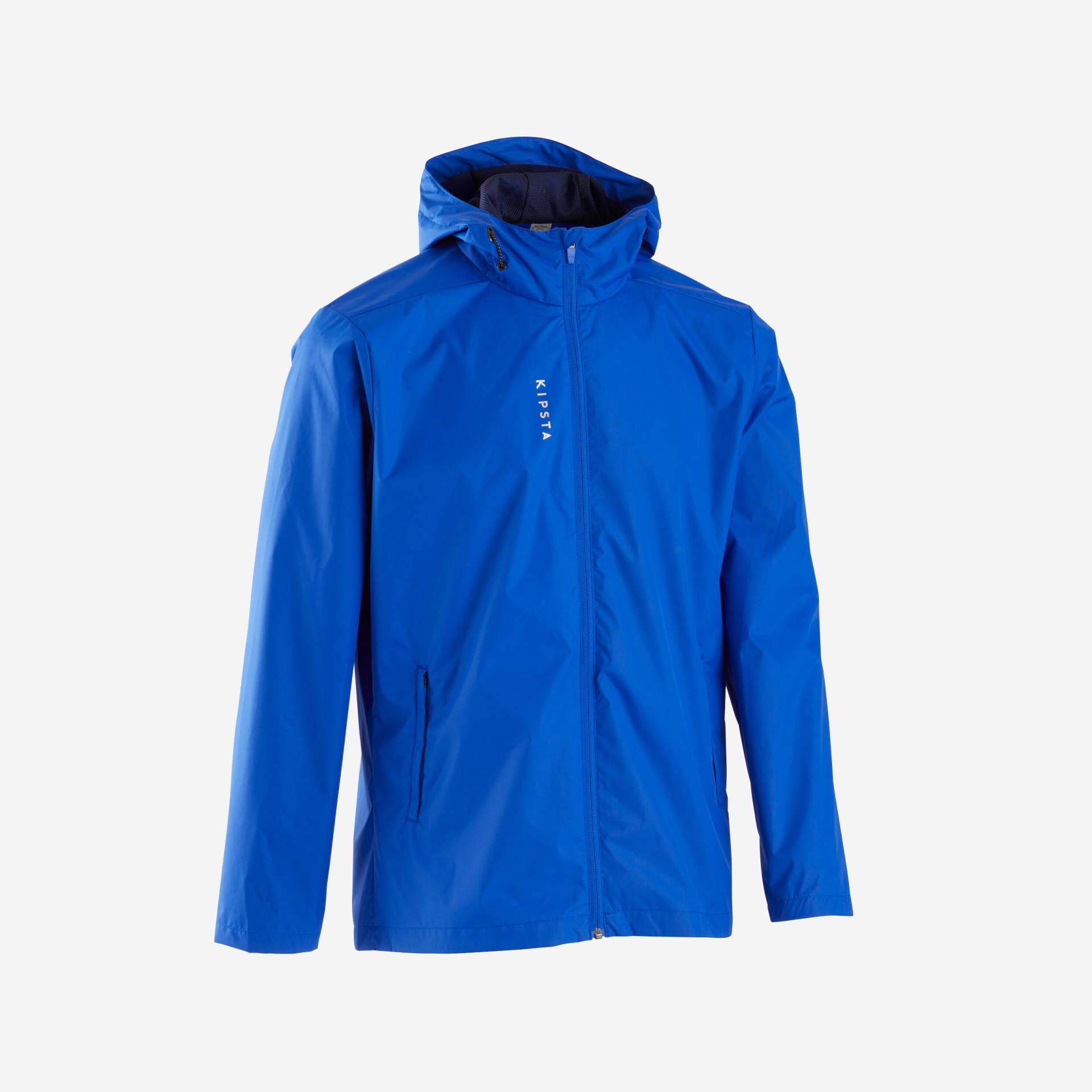 Damen/Herren Fussball Regenjacke wasserdicht - T100 blau von KIPSTA