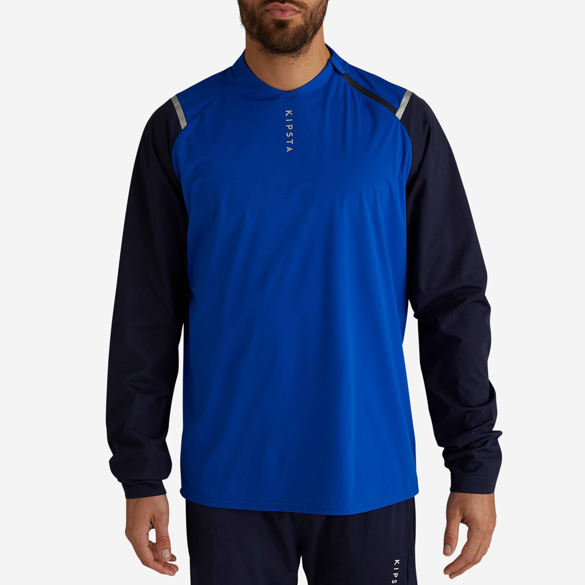 Damen/Herren Fussball Sweatshirt wasserdicht - T500 blau von KIPSTA