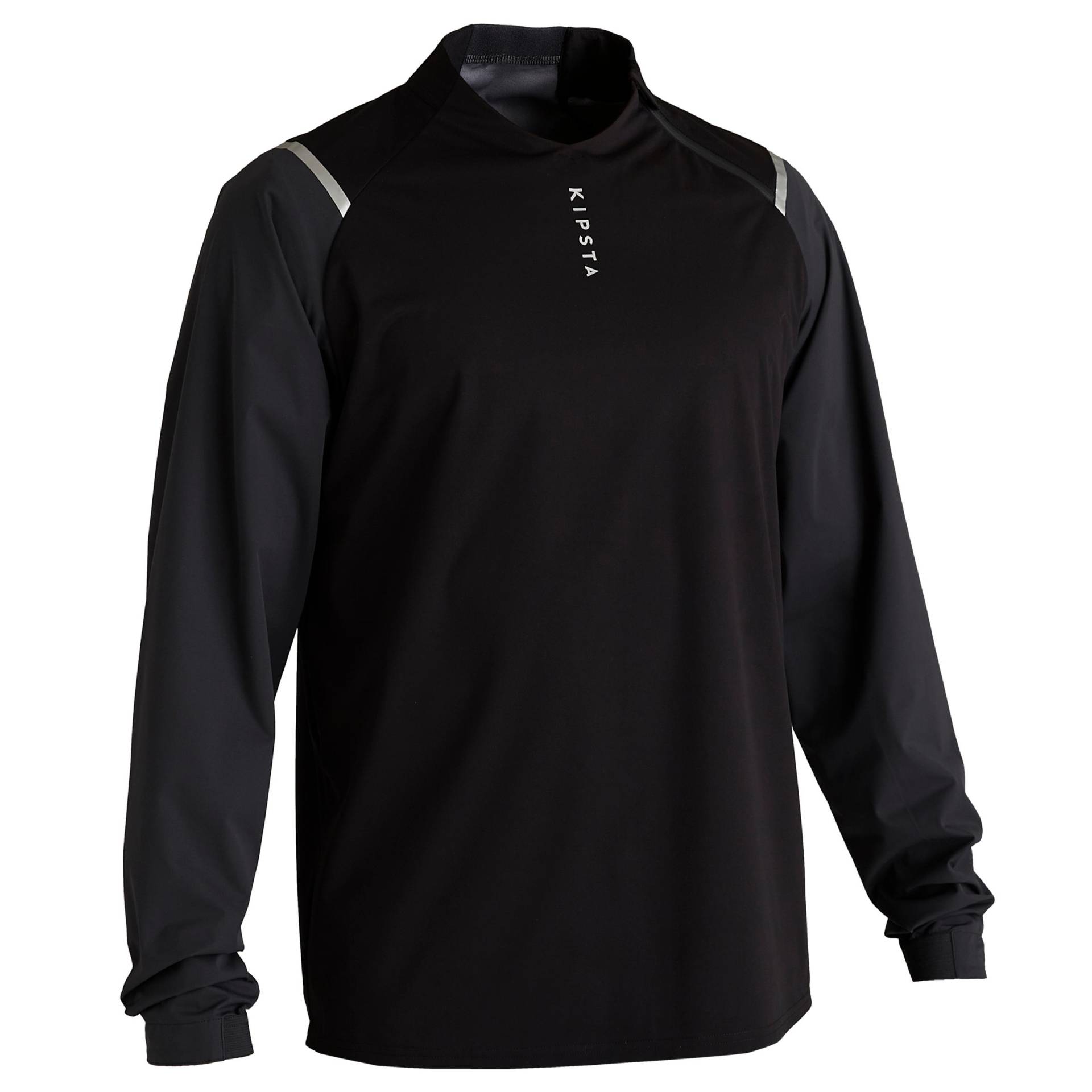 Damen/Herren Fussball Sweatshirt wasserdicht - T500 schwarz von KIPSTA