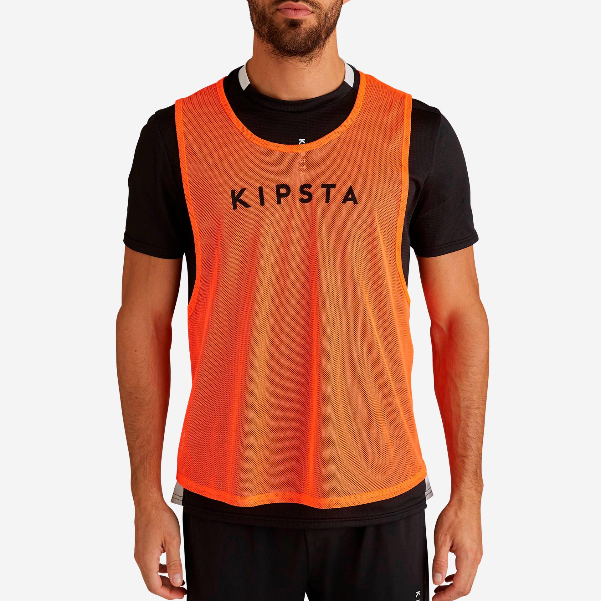 Damen/Herren Trainingsleibchen orange von KIPSTA