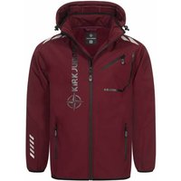KIRKJUBØUR® "Alvik" Herren SOFTSHELLjacke 10.000 mm Wassersäule dunkelrot/schwarz von KIRKJUBÃUR